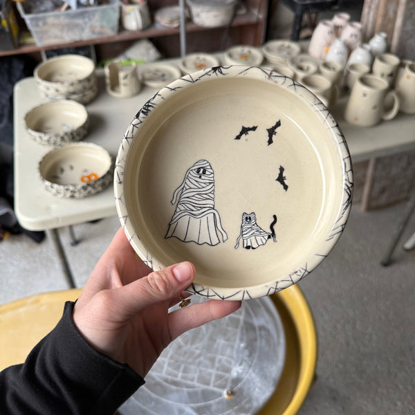 OPENS AUGUST 7th Pre-Order Ghost Mummy Pasta Bowl