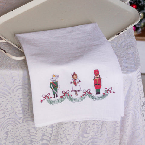 Nutcracker Ballet Trio Flour Sack Tea Towel