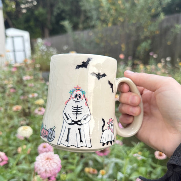OPENS AUGUST 7th 2026 Pre-Order Dia de los Muertos Ghostie Mug.