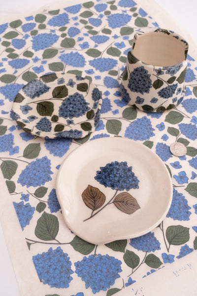 Available 9.21.26 Hydrangea Underglaze Transfer