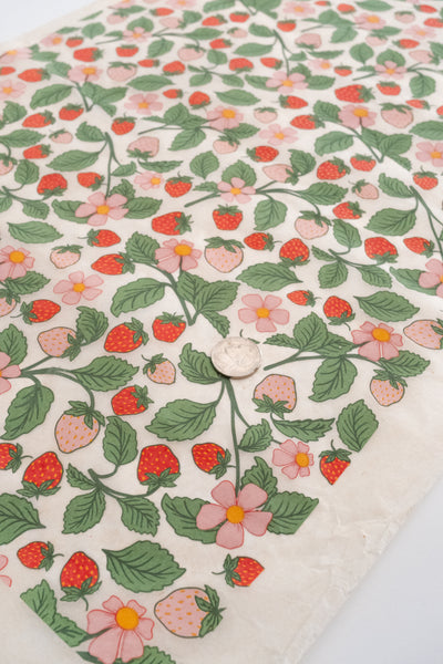 Available 9.21.26 Strawberry Plants Underglaze Transfer