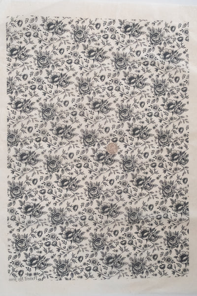 Available 9.21.26 Flower Study no.1 Underglaze Transfer