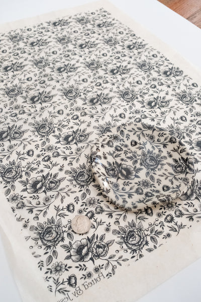 Available 9.21.26 Flower Study no.1 Underglaze Transfer