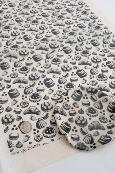 Available 9.21.26 Pastries Underglaze Transfer