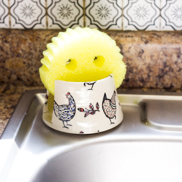 Chicken Print Sponge Holder