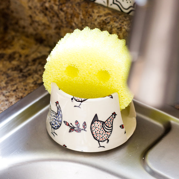 Chicken Print Sponge Holder