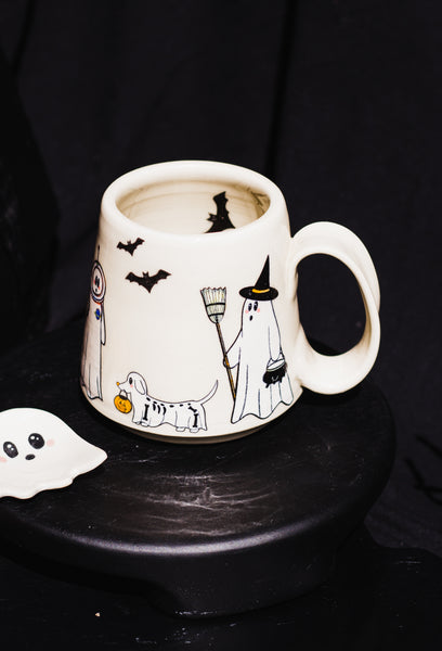 Next Pre-Order opens in October! Mystery Ghosties in Costume Mug