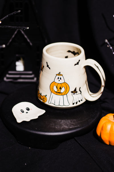 Next Pre-Order opens in October! Mystery Ghosties in Costume Mug