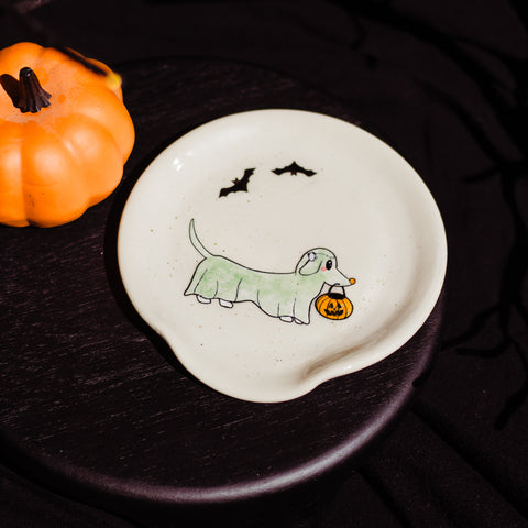 Frankenstein Ghost Dog Spoon Rest