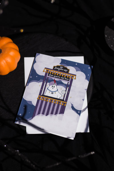 Fortune Teller Ghostie Greeting Card