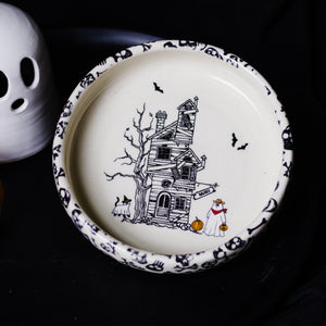 Cowboy Ghost and Haunted Hose Pasta Bowl