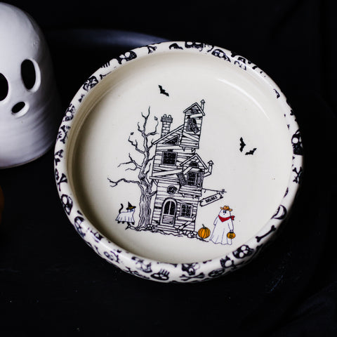Cowboy Ghost and Haunted Hose Pasta Bowl