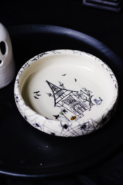 Witch Ghost and Haunted Hose Pasta Bowl