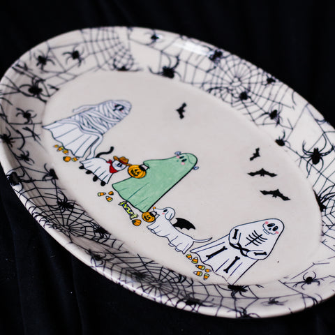 Ghost Frankenstein and Friends Serving Platter