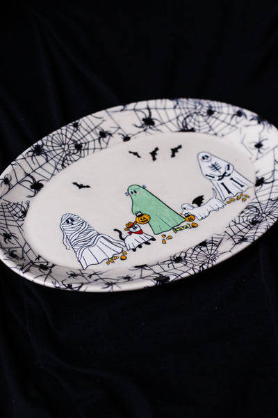 Ghost Frankenstein and Friends Serving Platter