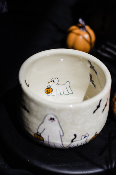 Tranditional Ghosties with Ghost Pets Personal Bowl