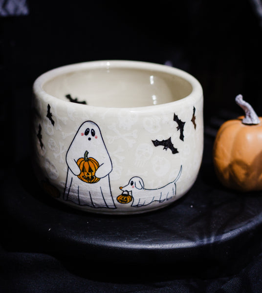 Tranditional Ghosties with Ghost Pets Personal Bowl
