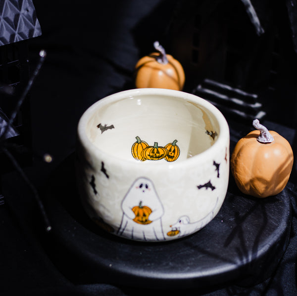 Tranditional Ghosties with Ghost Pets Personal Bowl