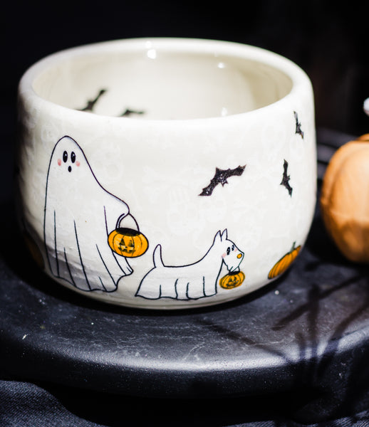 Tranditional Ghosties with Ghost Pets Personal Bowl