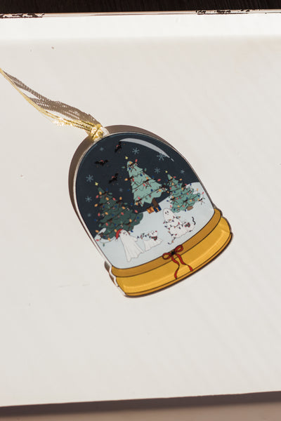 Acrylic Ghost Snow Globe Ornament