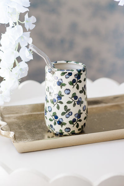 Made to Order Blueberry Branches Travel Cup