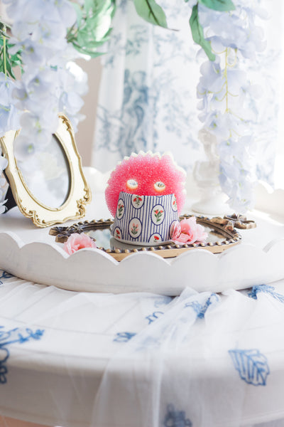 Made to Order Floral Stripes Sponge Holder