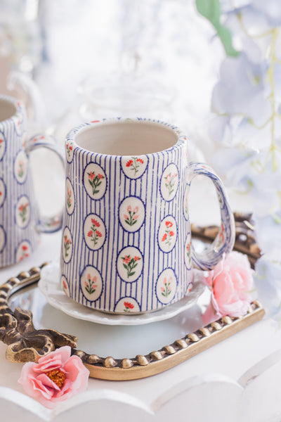 Made to Order Floral Stripes Mug