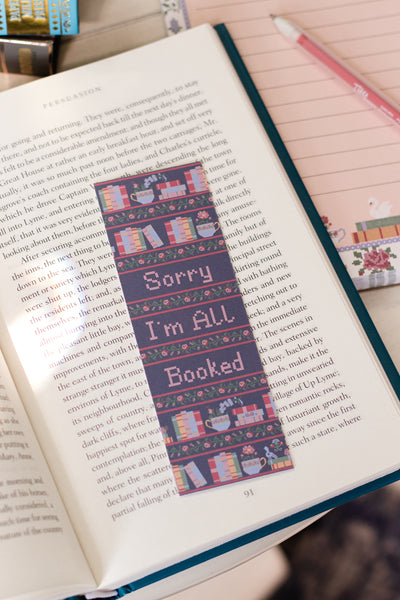 Sorry I'm Booked Paper Bookmark