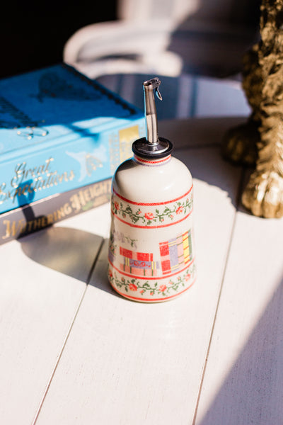 Cross Stitch Bookshelf Syrup Bottle