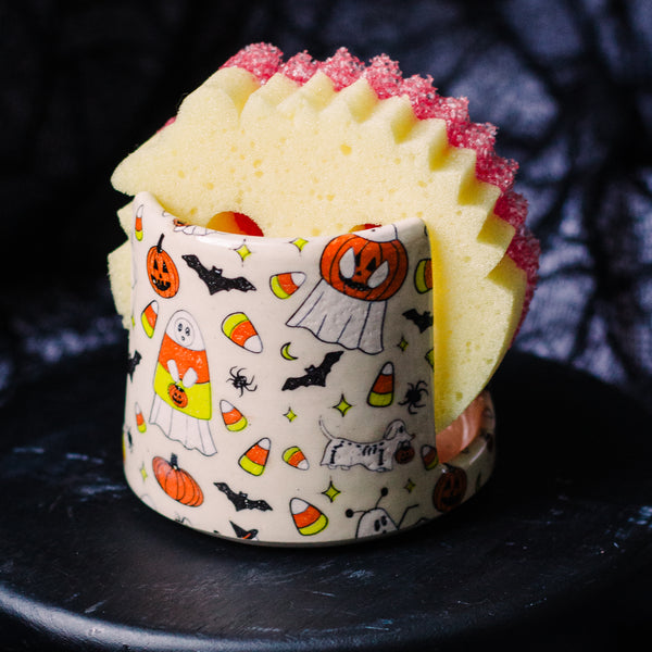 Pre-Order Ghosties in Costume all over print Sponge Holder