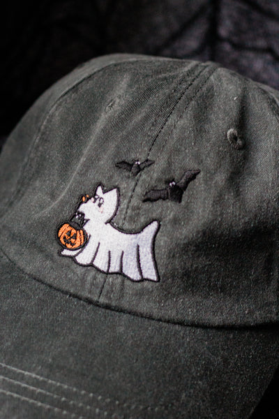 Gus the Ghost Dog Embroidered Hat