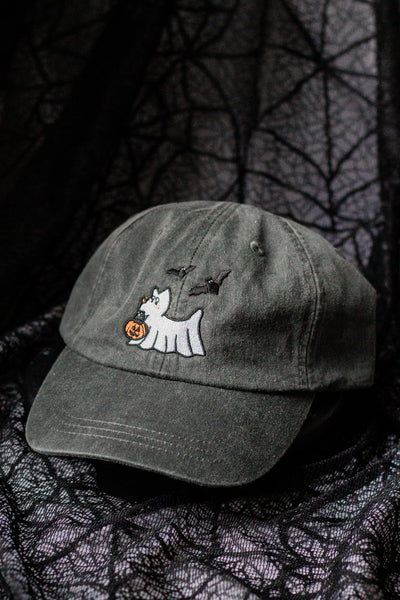 Gus the Ghost Dog Embroidered Hat