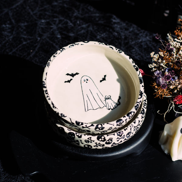 OPENS AUGUST 7th Pre-Order Catsper the Ghost Kitty Pasta Bowl
