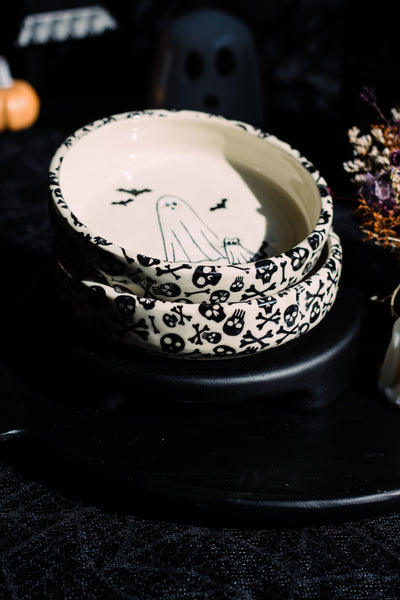 OPENS AUGUST 7th Pre-Order Catsper the Ghost Kitty Pasta Bowl