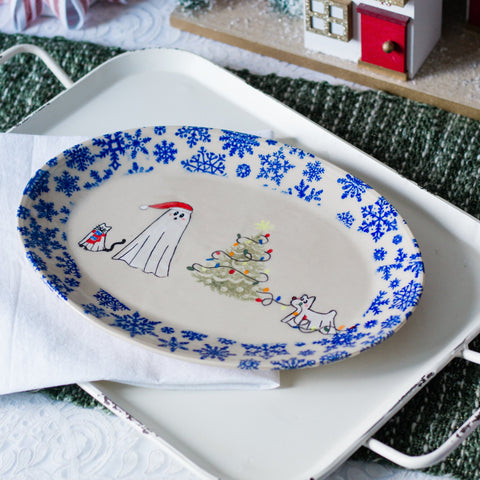 Christmas Ghost Platter