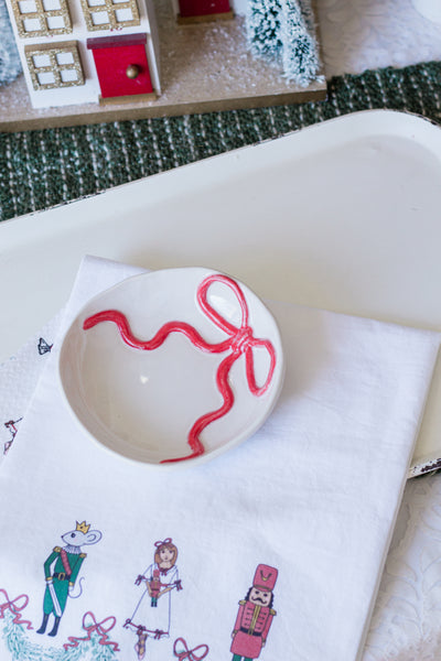 Red 3-D Bow Bowl