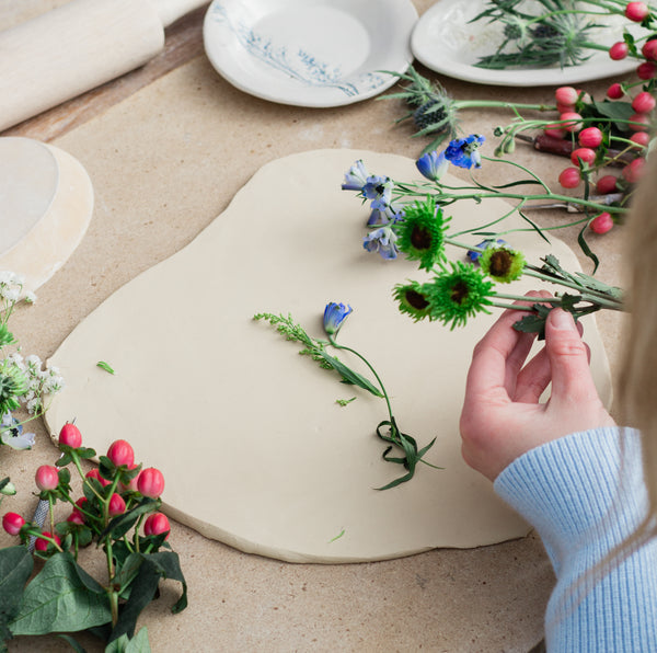 Floral Ceramic Dish & Letting Workshop Canal Winchester 4/17 6:30 pm