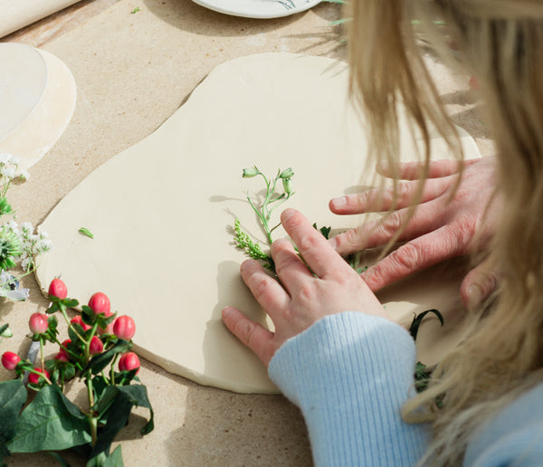 Floral Ceramic Dish & Letting Workshop Canal Winchester 4/17 6:30 pm