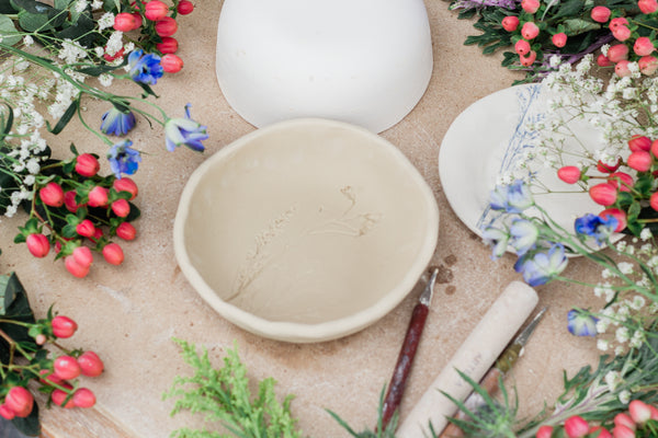 Floral Ceramic Dish & Letting Workshop Canal Winchester 4/17 6:30 pm