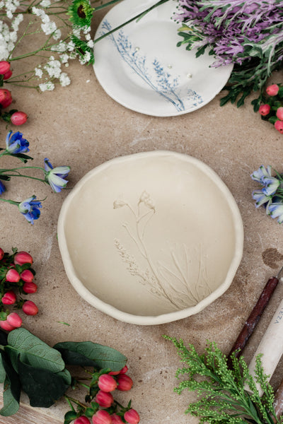 Floral Ceramic Dish & Letting Workshop Canal Winchester 4/17 6:30 pm