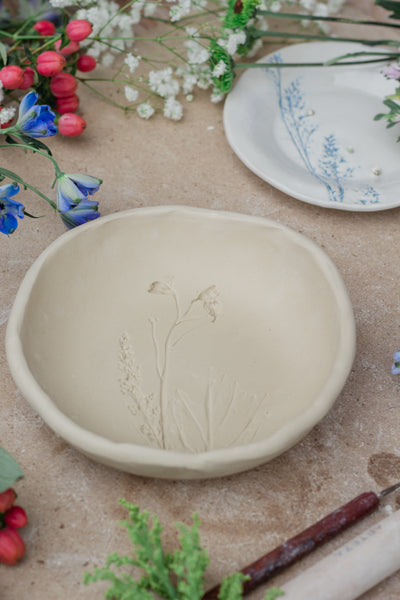 Floral Ceramic Dish & Letting Workshop Canal Winchester 4/17 6:30 pm