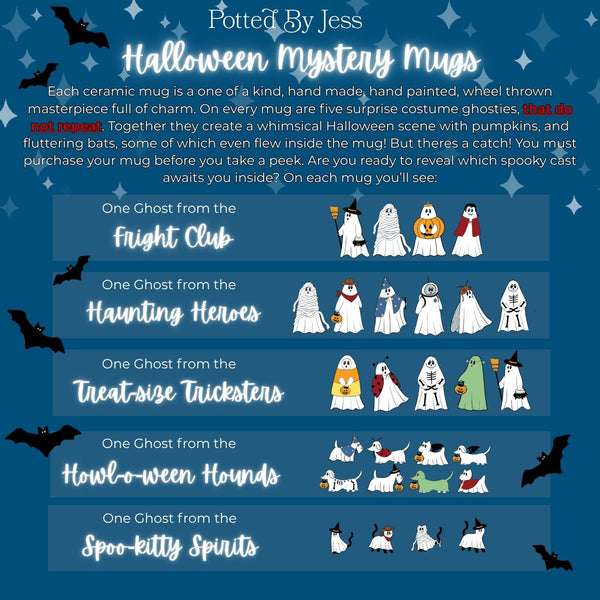 Pre-Order Mystery Ghosties in Costume Mug