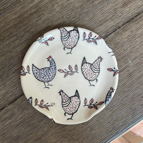 Chicken Print Spoon Rest